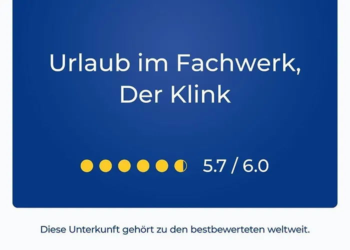 Urlaub Im Fachwerk - Klink Apartment *